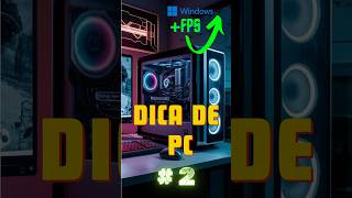 COMO OTIMIZAR O WINDOWS pc pc fps pcgamerbrasil gamer pcgamer windows dicadepc [upl. by Samara]