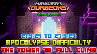 The Tower 78 Apocalypse Full Climb Guide amp Strategy Minecraft Dungeons Fauna Faire [upl. by Geoffrey]