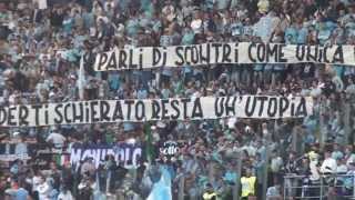 Roma Lazio 01 FINALE COPPA ITALIA  STRISCIONI CURVA NORD [upl. by Moule]