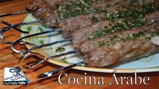 Fierritos de carne  Shish Kebba de Kafta  cocina Árabe comida saludable [upl. by Arakat254]