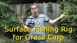 Surface fishing rig for grass carp [upl. by Erving639]