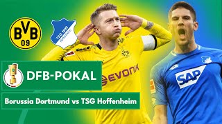 Borussia Dortmund 00 TSG Hoffenheim  DFB Pokal 2nd Round  LIVE [upl. by Avi856]