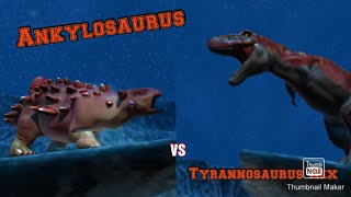 Ankylosaurus vs TRex talking version [upl. by Eyak]