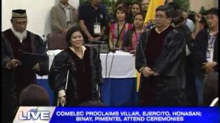 Comelec proclaims 5 winning senators [upl. by Yerffej421]