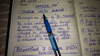 Cardinal Utility Analysis Economics [upl. by Ulphiah877]