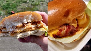 Lussys Grill Bacon amp Chickenburger  Koles Wilhelmshavener Burger Review 02 [upl. by Muns]