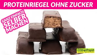 Proteinriegel ohne Zucker selber machen  Das für mich beste Rezept [upl. by Roanna]