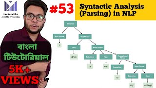 Lec53 Syntactic Analysis Parsing in NLP  আর্টিফিশিয়াল ইন্টেলিজেন্স বাংলা টিউটোরিয়াল [upl. by Ayahsey406]