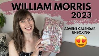 WILLIAM MORRIS ADVENT CALENDER 2023 🎁 UNBOXING amp REVIEW  Christmas 2023 4K [upl. by Crispen]