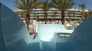 Universals Cabana Bay Beach Resort Courtyard Pool Slide POV Universal Orlando [upl. by Nnuahs]