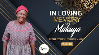 FUNERAL SERVICE OF MAKUYA MPHEDZISENI TSHINAKAHO [upl. by Hall]