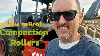 How to rent Compaction Rollers in Dallas Fort Worth Texas Smooth and Pad Foot Drum Rollers [upl. by Alekal]