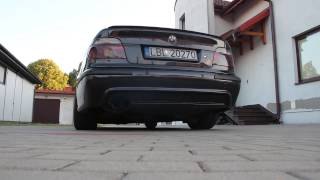 BMW e39 M57D30 530D Custom exhaust [upl. by Llenej317]