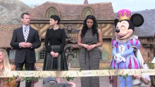 New Fantasyland Ribbon Cutting with Ginnifer Goodwin and Jordin Sparks [upl. by Wurtz]