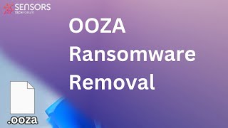 OOZA Files Ooza Virus Ransomware Decrypt  Remove [upl. by Faith]