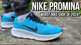 WORST NIKE SHOE EVER NIKE PROMINA REVIEW  On feet comfort weight breathability and price [upl. by Aes]