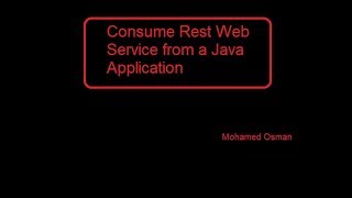 How To Consume Rest Webservice From Java Program [upl. by Eiramrebma]