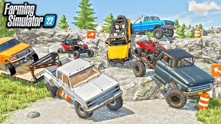 EXTREME ROCKCLIMBING amp MUDDING ATVS amp LIFTED TRUCKS  FARMING SIMULATOR 22 [upl. by Corina423]