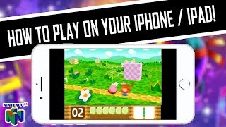 HOW TO PLAY Kirby 64 The Crystal Shards Nintendo 64 on iPhone iPad iOS SetupTutorialSettings [upl. by Nicolas]