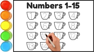 learn counting 1 to 15 numbers 123 123 counting for kids 1 to 15 numbers 12345678910 Part 44 [upl. by Slavin778]