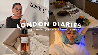 Christmas gift guide  Loewe unboxing  shopping in Harrods  LONDON VLOG [upl. by Averell]