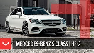 Vossen Hybrid Forged HF2 Wheel  MercedesBenz S Class  Brushed Gloss Black [upl. by Aem]