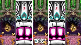 Temple Run 2 6X RUNNERS  SPOOKY SUMMIT Map VS SPIRITS COVE Map [upl. by Novelc]