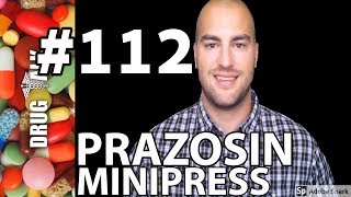 PRAZOSIN MINIPRESS  PHARMACIST REVIEW  112 [upl. by Wearing624]