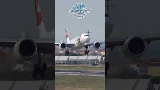 TAP Portugal Airbus A330900 landing at Lisbon Airport [upl. by Ecnarretal]