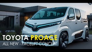 Toyota Proace All New Facelift Concept Car AI Design [upl. by Budde481]