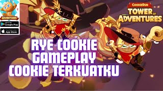 Rye Cookie Gameplay Asli Ini Cookie Kuat Banget  Cookie Run Tower Of Adventures CBT [upl. by Ydnat717]