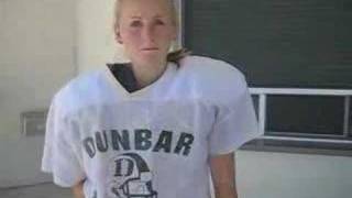 Girl kicker joins football team [upl. by Enelhtak]