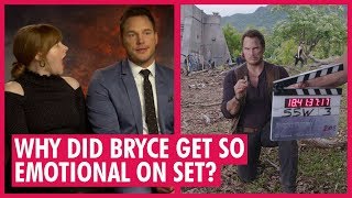 Chris Pratt amp Bryce Dallas Howard on Dinosaurs  Jurassic World Interview [upl. by Cristine]