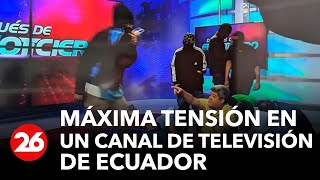 🚨 ALERTA  Golpe comando rehenes y máxima tensión en un canal de televisión de Ecuador 🚨 [upl. by Ahsiuqel449]