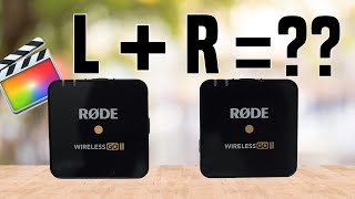 How to edit separate audio channels from Rode Wireless Go II Final Cut Pro Tutorial [upl. by Ehttam]