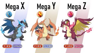 All 24 Starters Pokémon Mega XYZ Evolve Gen 1 to Gen 8 [upl. by Oehsen688]