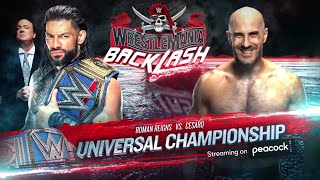 WWE Wrestlemania Backlash 2021 Roman Reigns vs Cesaro Universal Championship  WWE 2K20 [upl. by Gerdeen916]