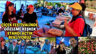 Ã‡Ä°Ã‡EK FESTÄ°VALÄ°NDE GÃ–ZLEME KEÅKEK STANDI AÃ‡TIK  Ä°ZMÄ°R BAYINDIR ULUSLARARASI Ã‡Ä°Ã‡EK FESTÄ°VALÄ° [upl. by Eimorej]