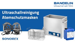 Atemschutzmasken mit Ultraschall reinigen im BANDELIN SONOREX Ultraschallbad [upl. by Stan]