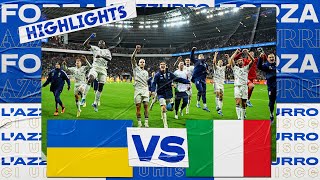 Highlights UcrainaItalia 00  Qualificazioni EURO 2024 [upl. by Enelym]