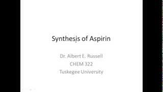 Synthesis of Aspirin [upl. by Hardwick]