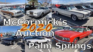 McCormick’s Collector Car Auction February 2020 In Palm Springs [upl. by Sirraf]