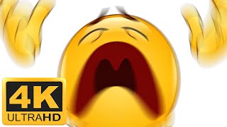 Screaming Emoji Painfully Disintegrates 4K 60fps REMATERED EDITION [upl. by Denae]