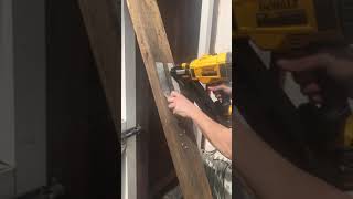 Testing the DeWalt metal connector nailer  PPN nail gun [upl. by Ayerf]