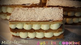 Recette de Millefeuilles à la Vanille [upl. by Annamaria987]