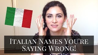 LEARN ITALIAN How to Pronounce Italian Names Part 1 [upl. by Idleman]