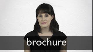 How to pronounce BROCHURE in British English [upl. by Anitroc]