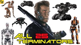 All 25 TERMINATOR Models Explained [upl. by Xela651]