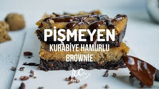 Unsuz Kurabiye Hamurlu Brownie I Şekersizamp Veganamp Glutensiz [upl. by Nairod]