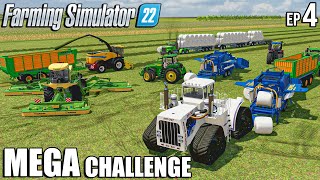 Mega SILAGE PRODUCTION w GOWEIL LTMaster  MEGA Challenge  Farming Simulator 22  Episode 4 [upl. by Coonan]